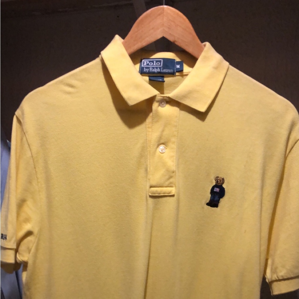 Polo Ralph Lauren teddy bear collard shirt size medium